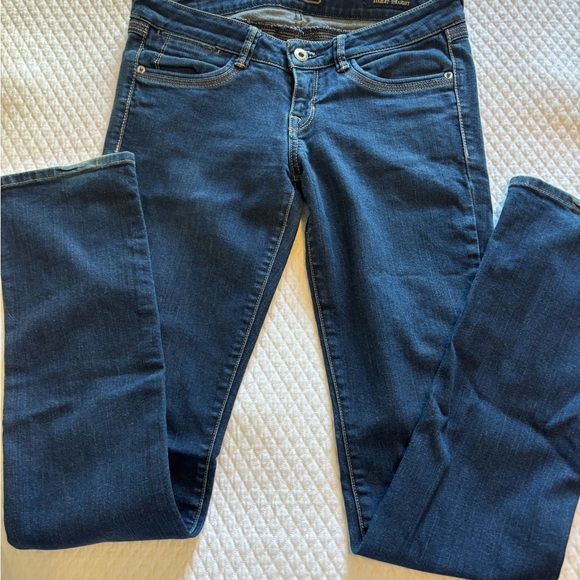 Guess Dark Blue Women's Straight Leg Jeans - Picture 1 of 4
